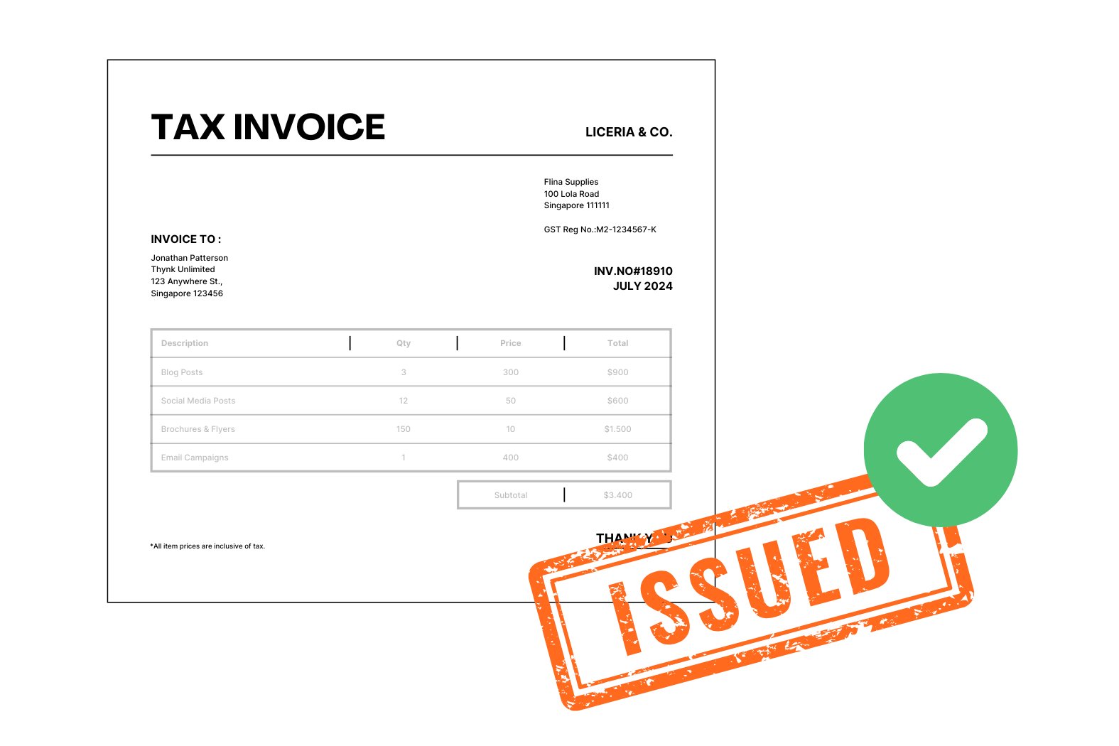 IRAS GST Tax Invoice Requirements: Essential Guide for Business Owners in  Singapore - Welcome to Counto Singapore