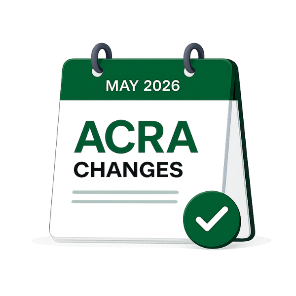 Illustration of May 2026 ACRA regulatory changes and compliance updates for Singapore businesses