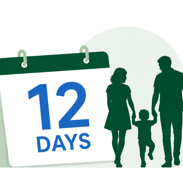 Family and childcare leave calendar representing Singapore’s 2026 leave changes